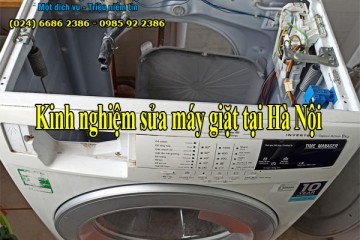 Kinh nghiệm sửa máy giặt tại Hà Nội